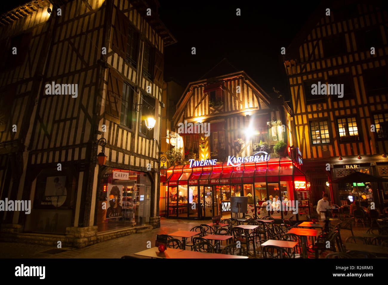 Troyes Bars & Restaurants Stock Photo - Alamy