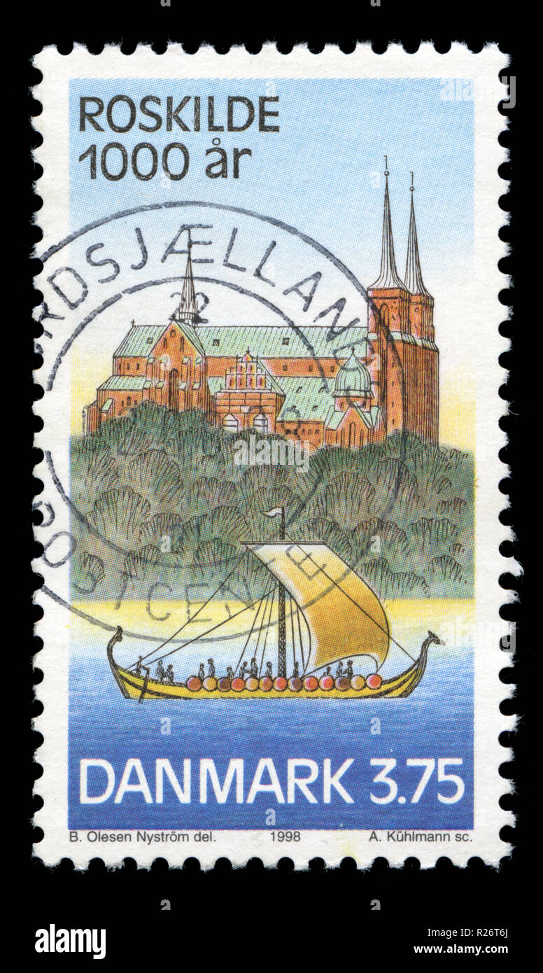 Postmarked stamp from the Denmark in the  series issued in Stock Photo