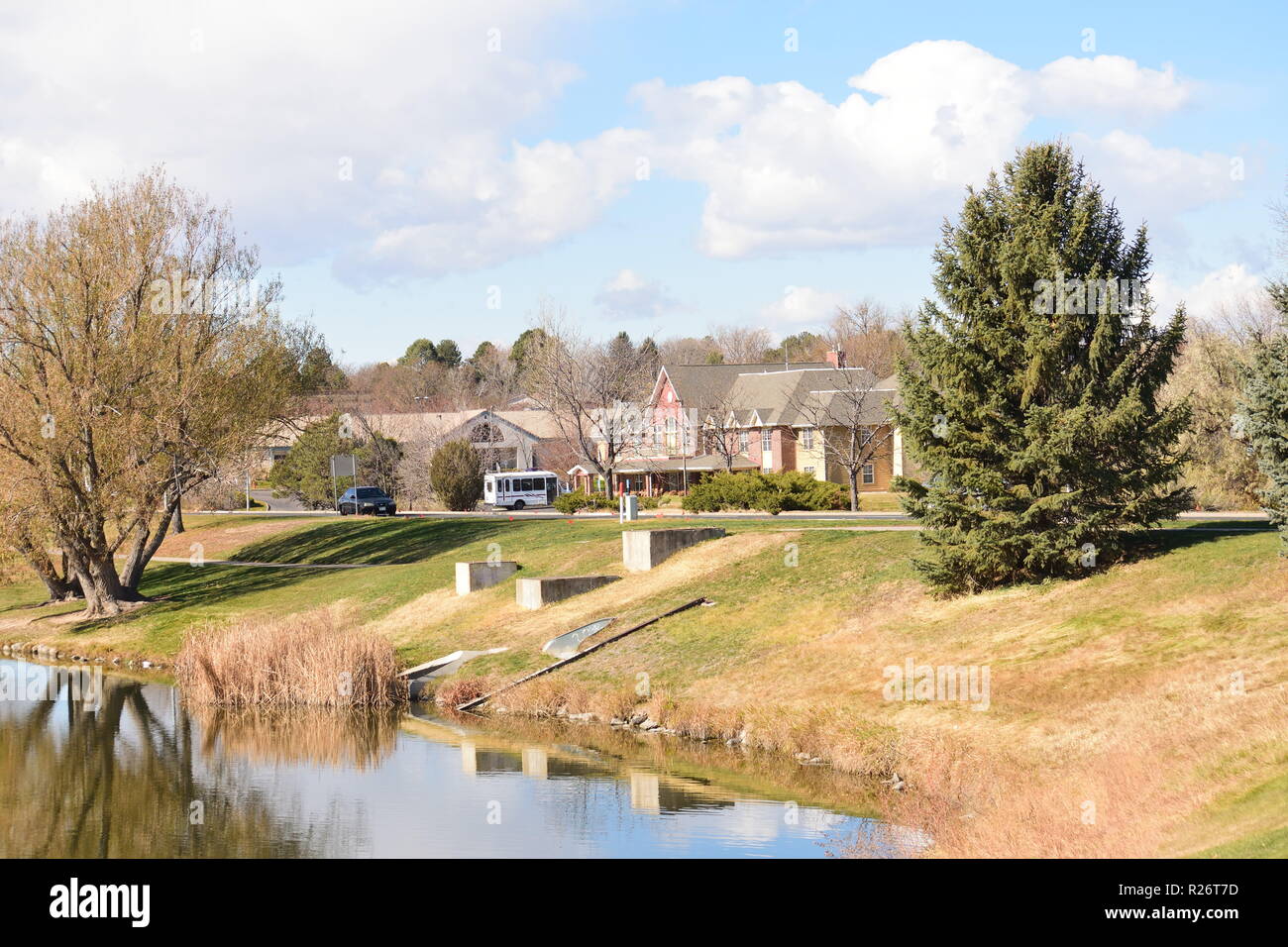 Sanborn Park Landscape Greeley, Colorado Stock Photo