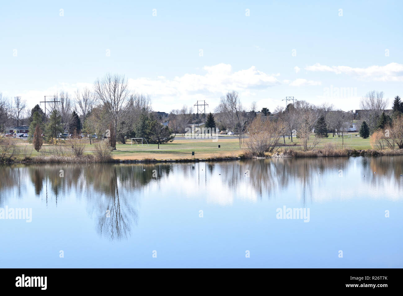 Sanborn Park Lake Stock Photo