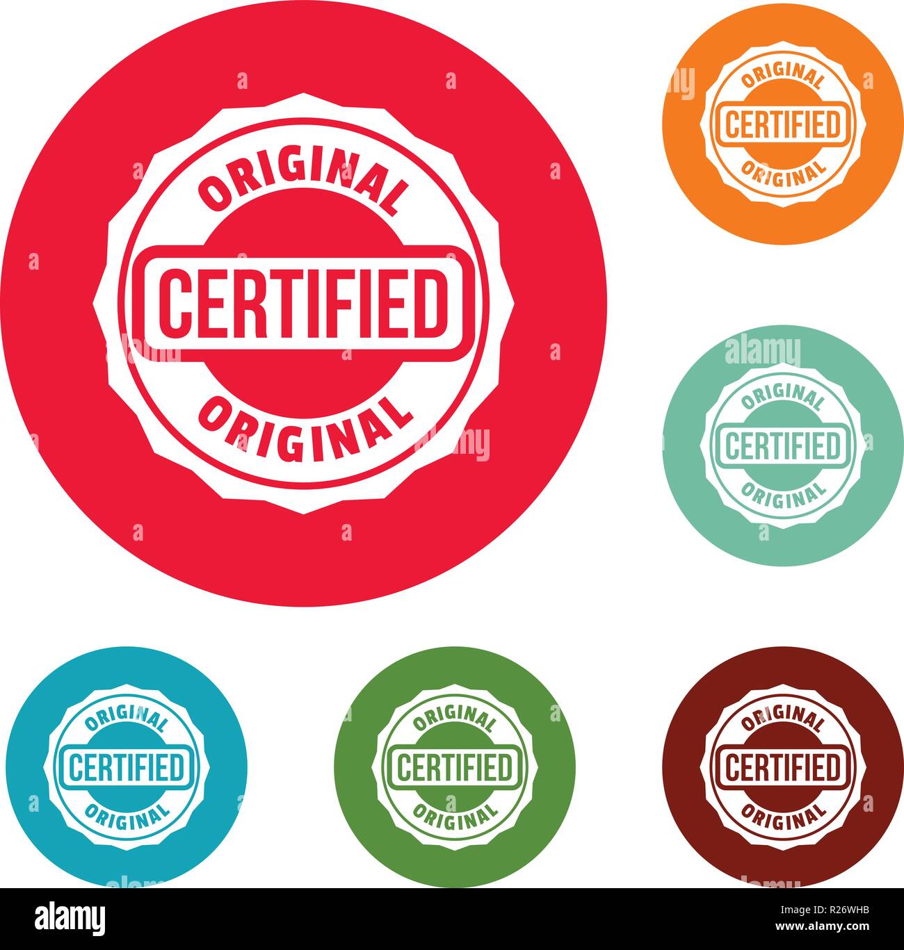 Certified logo. Simple illustration of certified vector logo for web ...