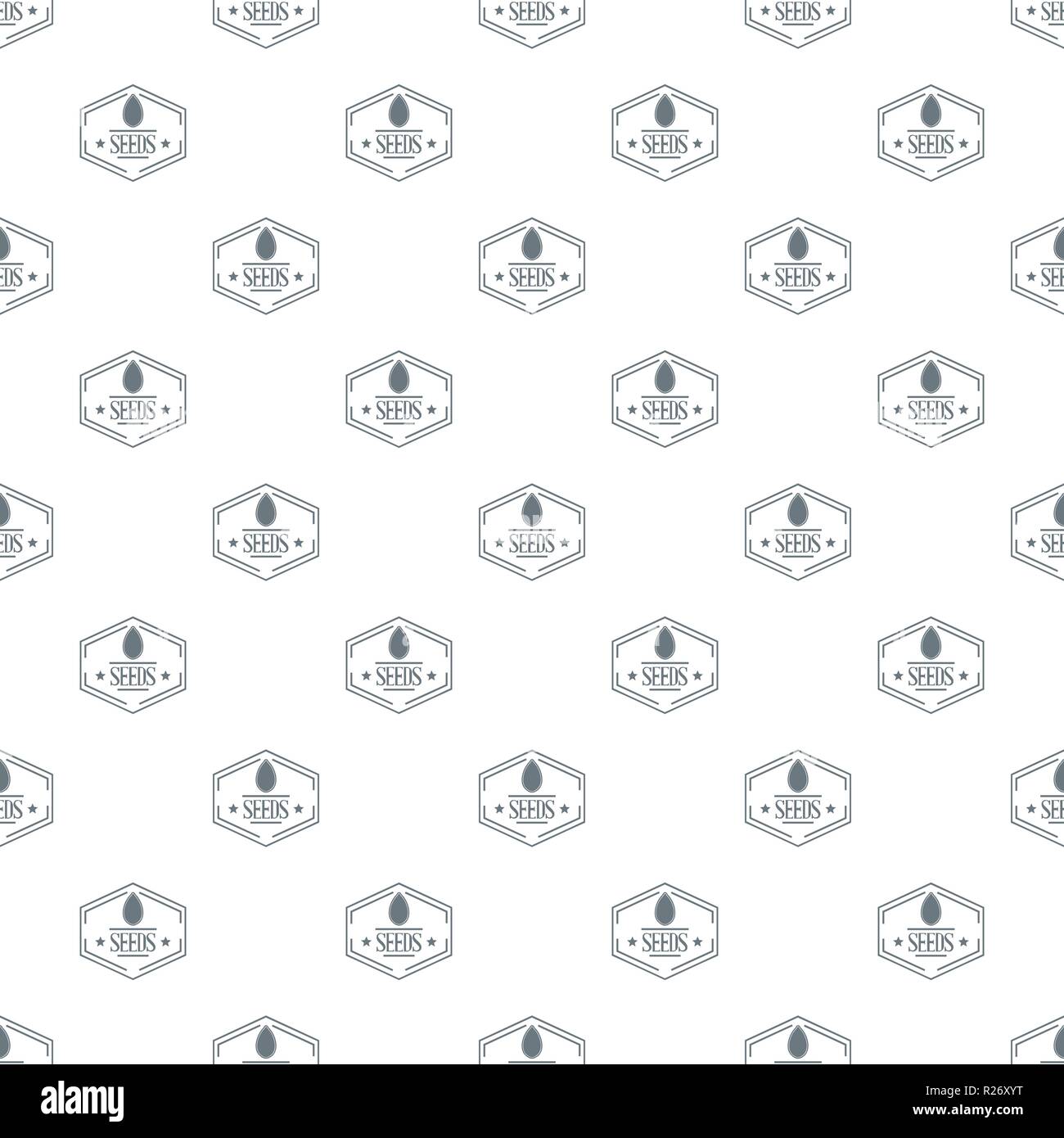 Seed pattern vector seamless Stock Vector