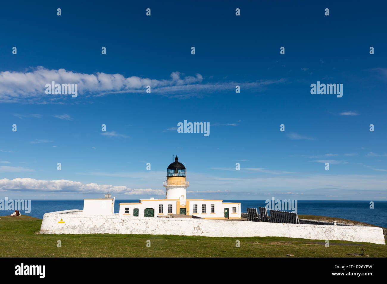 Fair Isle Northern Lighthouse Stock Photo