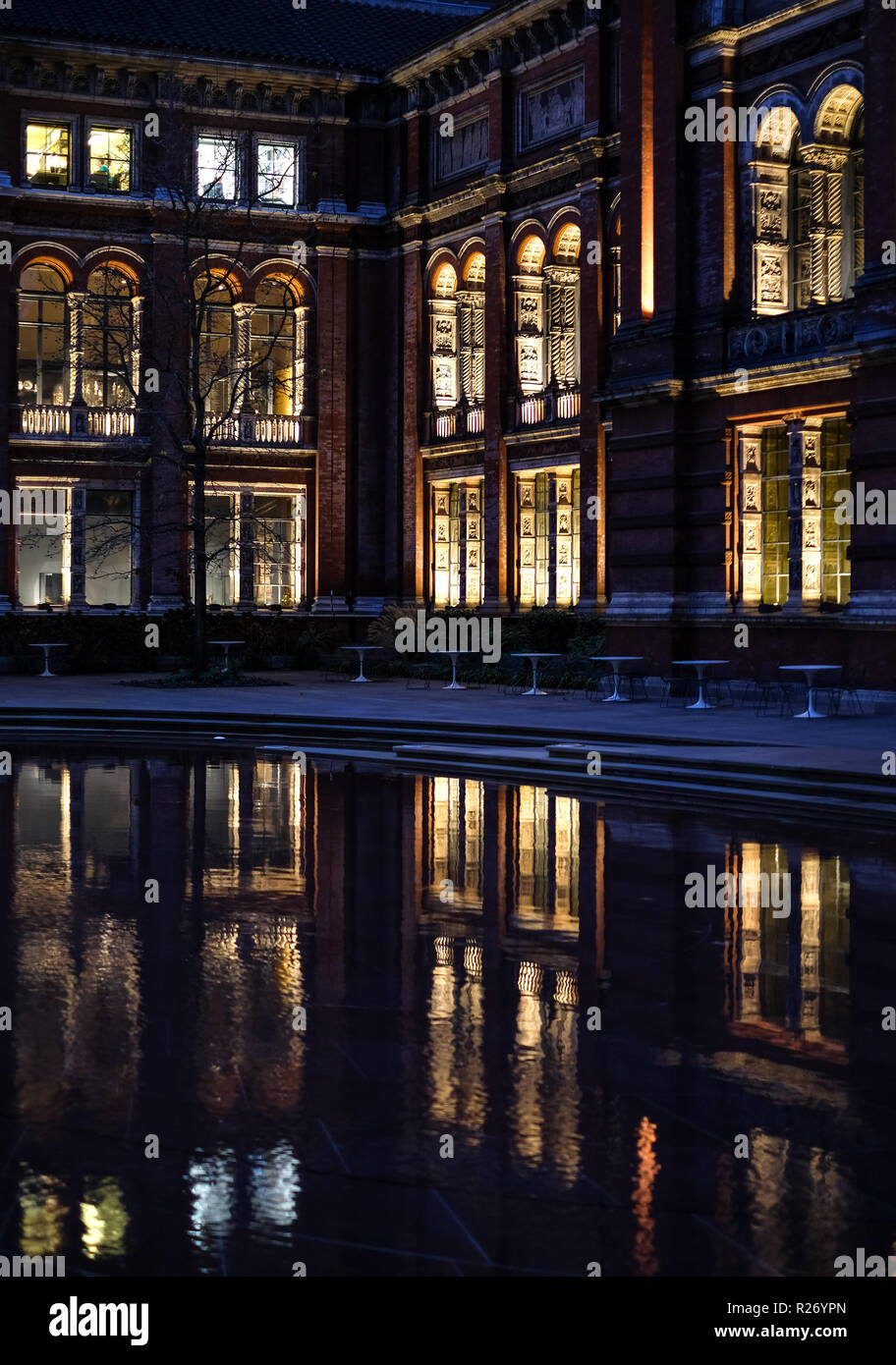 London UK. Photo of the John Madejski Garden at the Victoria and Albert