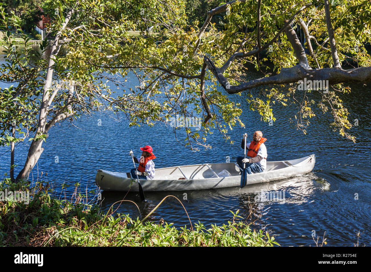Miami Florida,Oakland Grove,Annual Little River water Day Clean Up,trash,pick up,litter,floating debris,clean,pollution,volunteer volunteers community Stock Photo