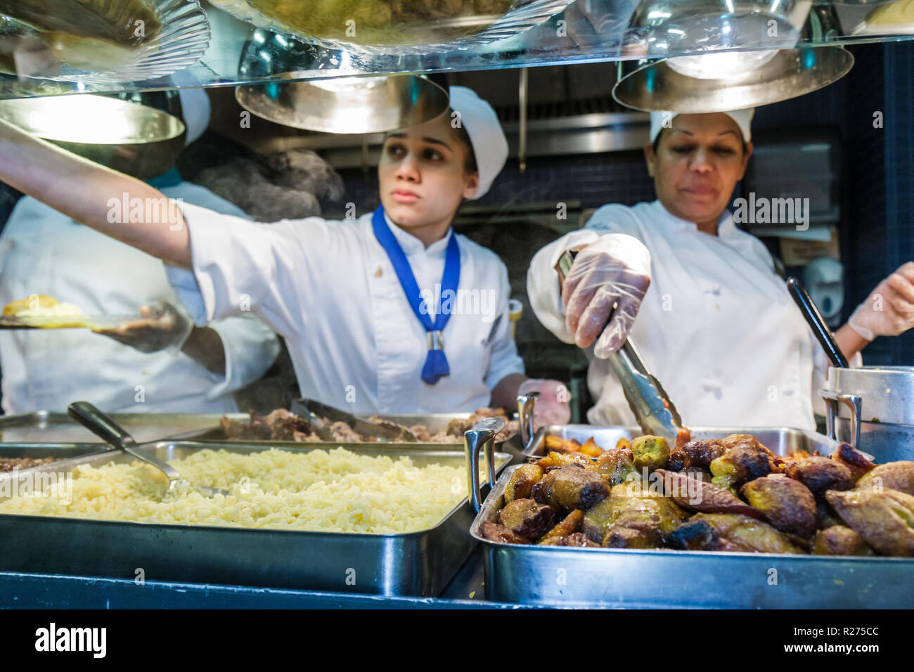 Miami Florida,North Miami,Johnson & Wales University,Open house,houses,Culinary Arts,student students school,hospitality,career,chef coat,necktie,skul Stock Photo