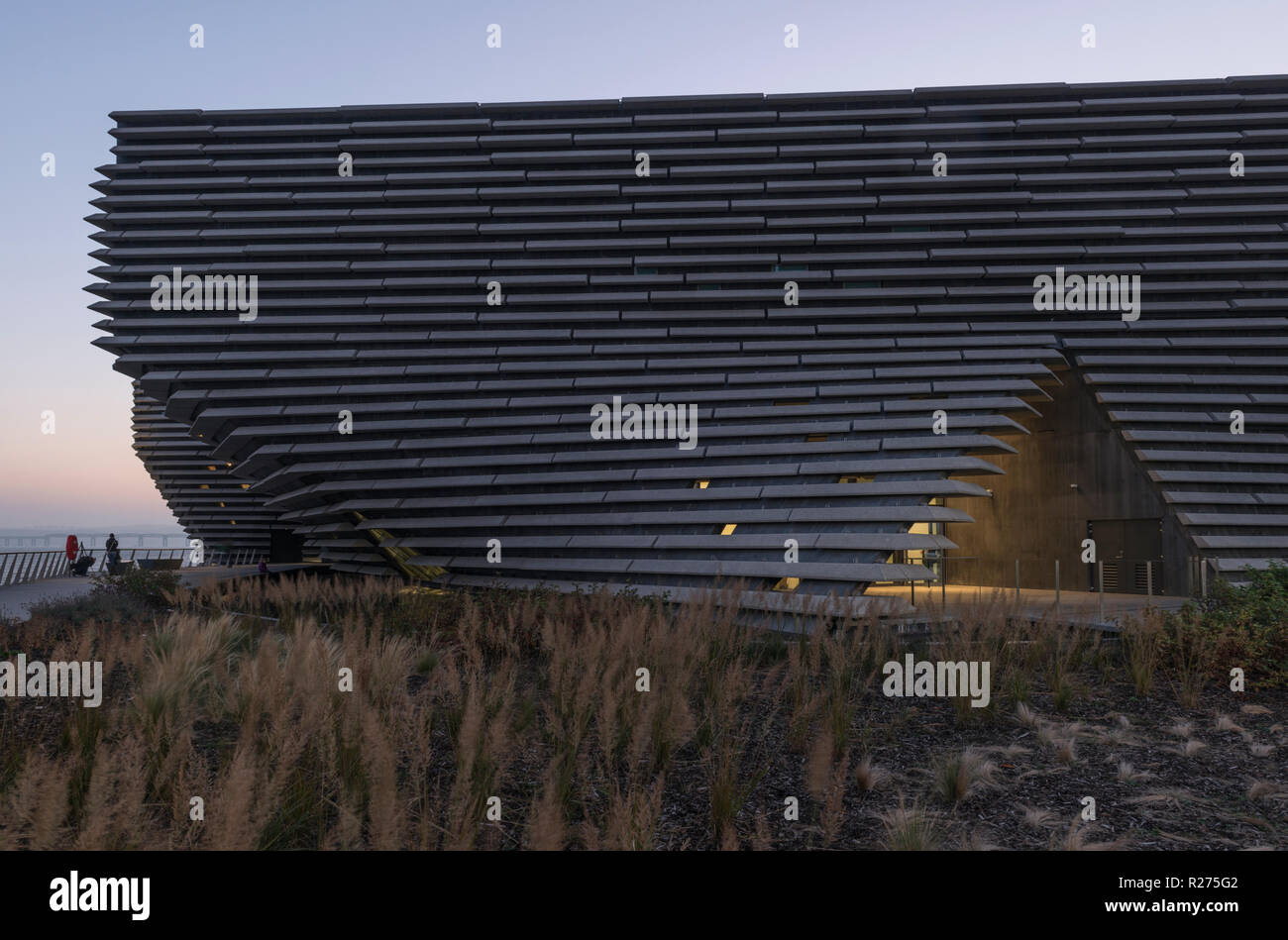The new V&A design museum on Dundee's regenerated waterfront has already passed the 100,000 visitor mark within 2months of opening, Dundee Scotland UK Stock Photo