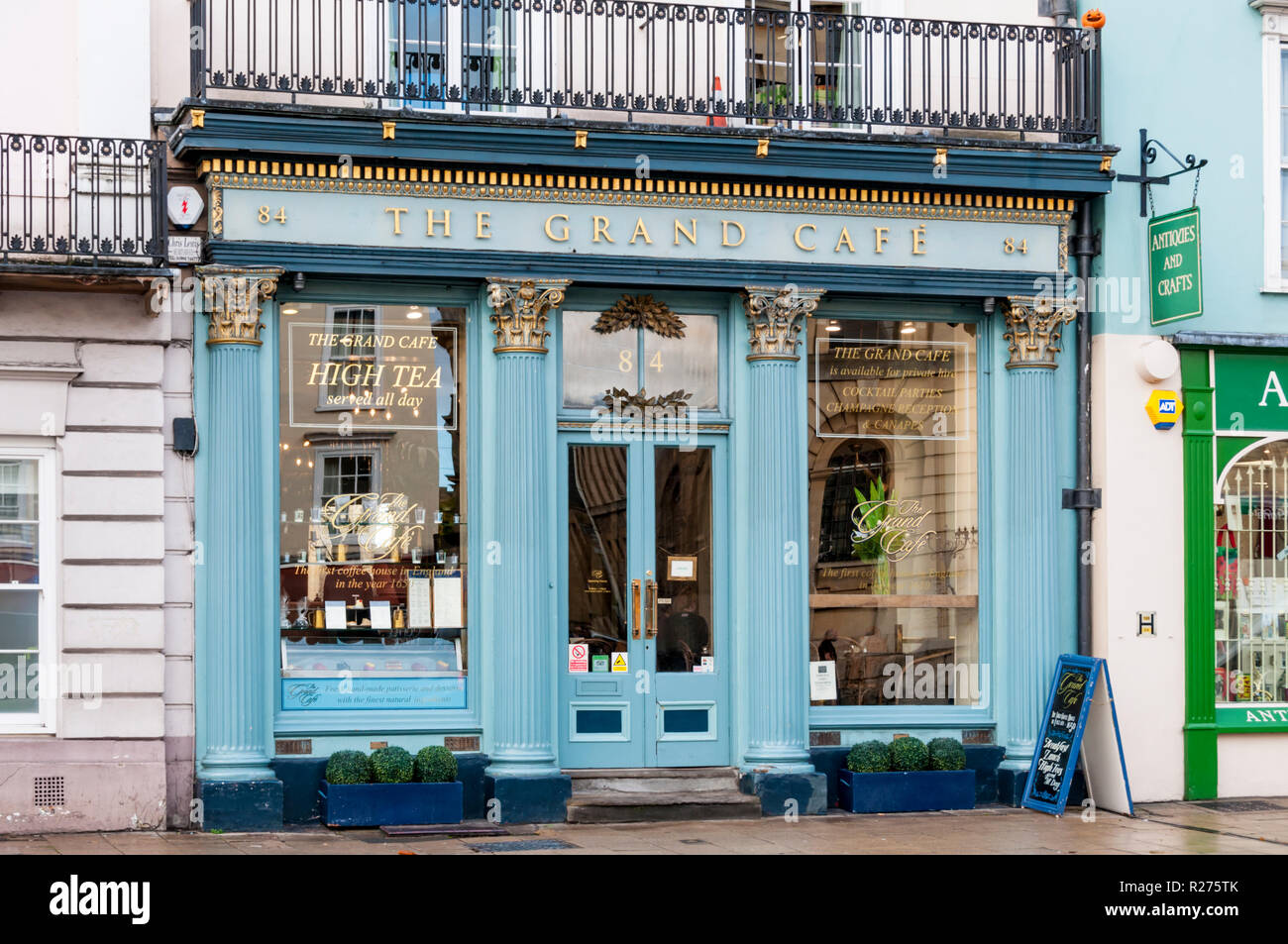 The Grand Cafe in the High Street, Oxford. Stock Photo