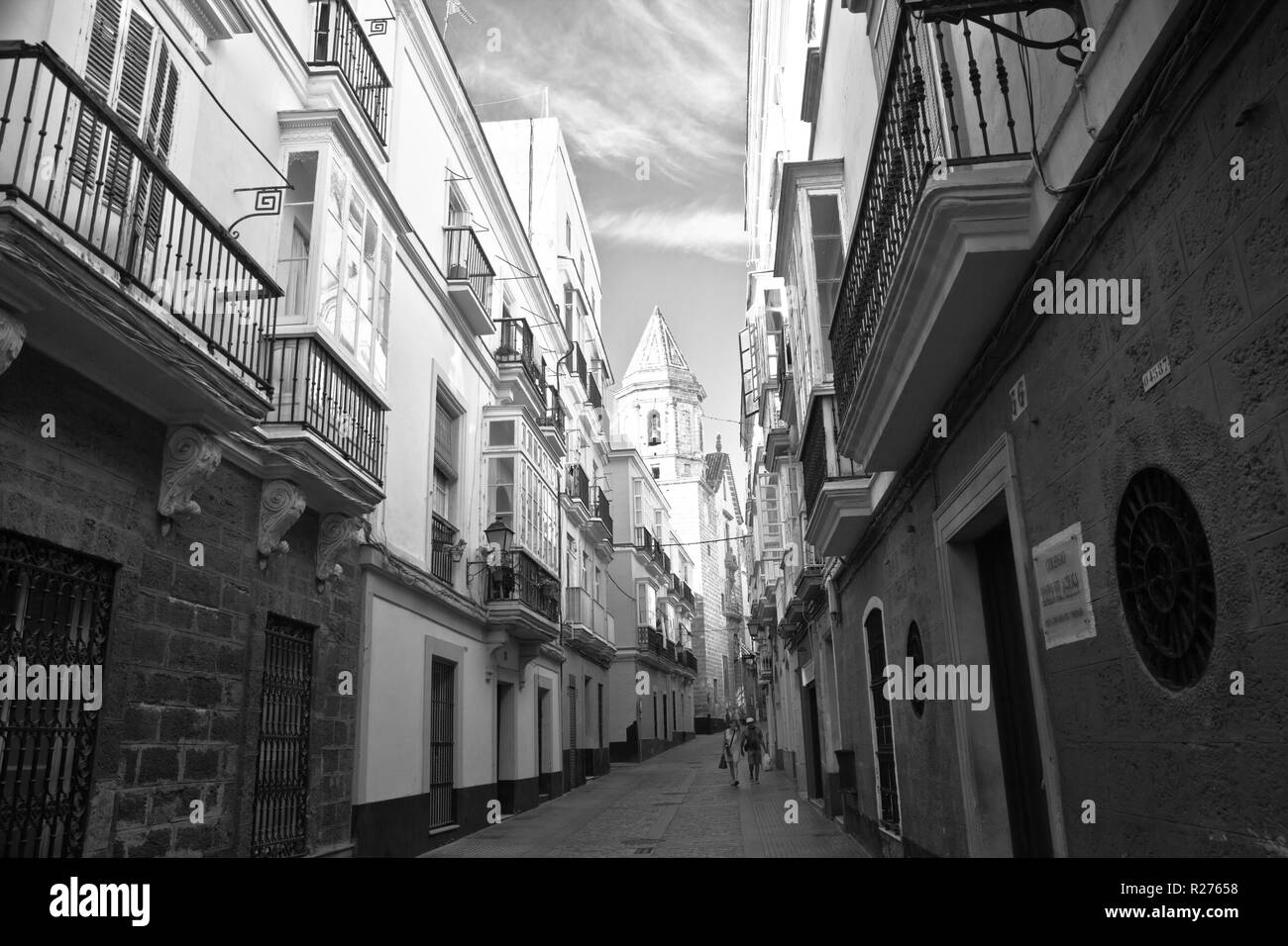 Cádiz is, in most respects, a typically Andalusian city with a wealth of attractive vistas and well-preserved historical landmarks. Stock Photo