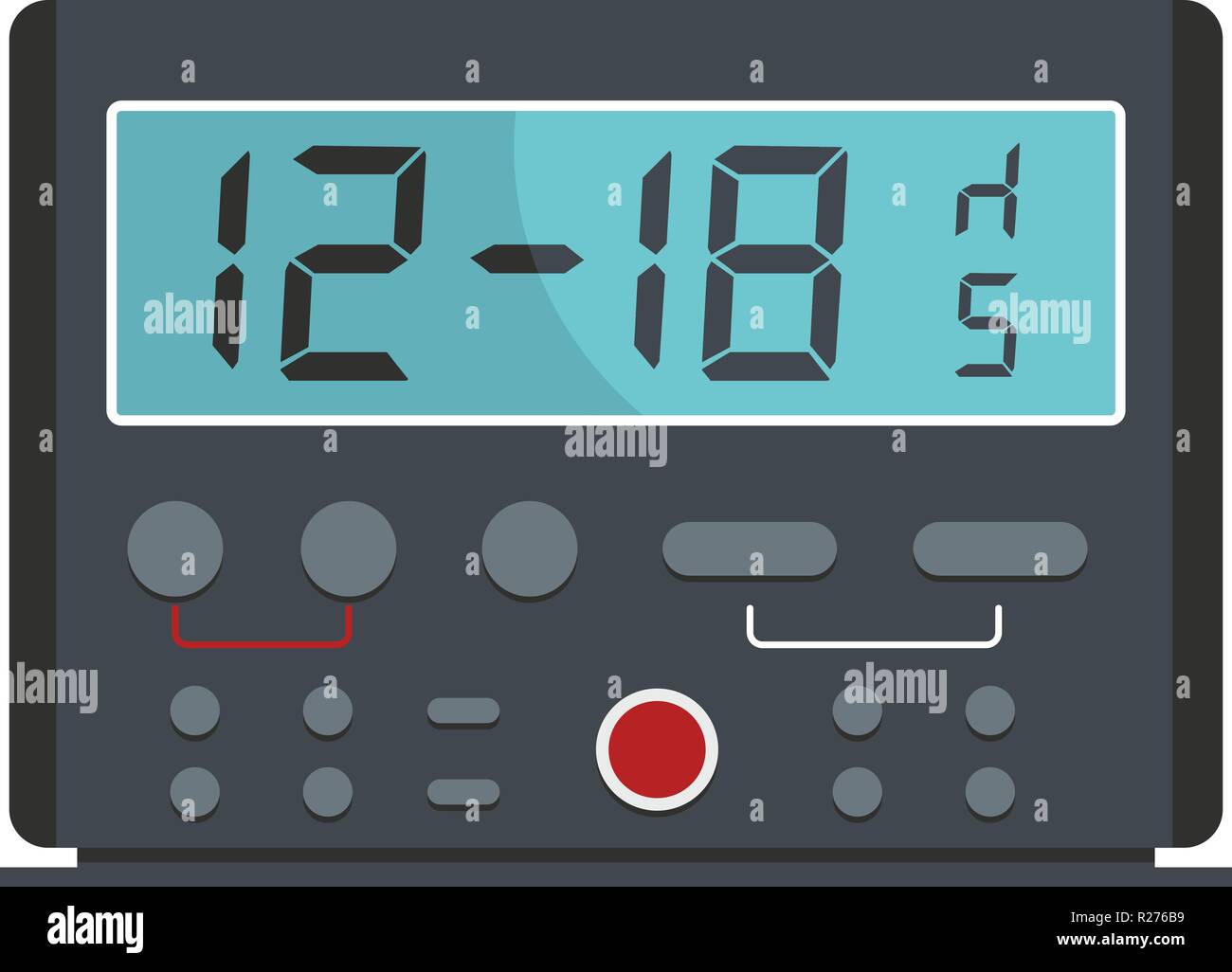 Kitchen timer icon. Flat illustration of kitchen timer vector icon for web Stock Vector