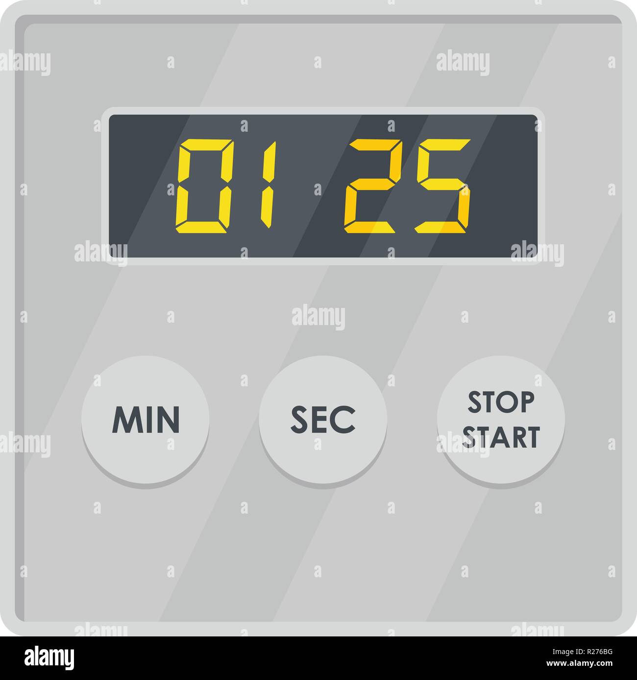 Display timer icon. Flat illustration of display timer vector icon for web Stock Vector