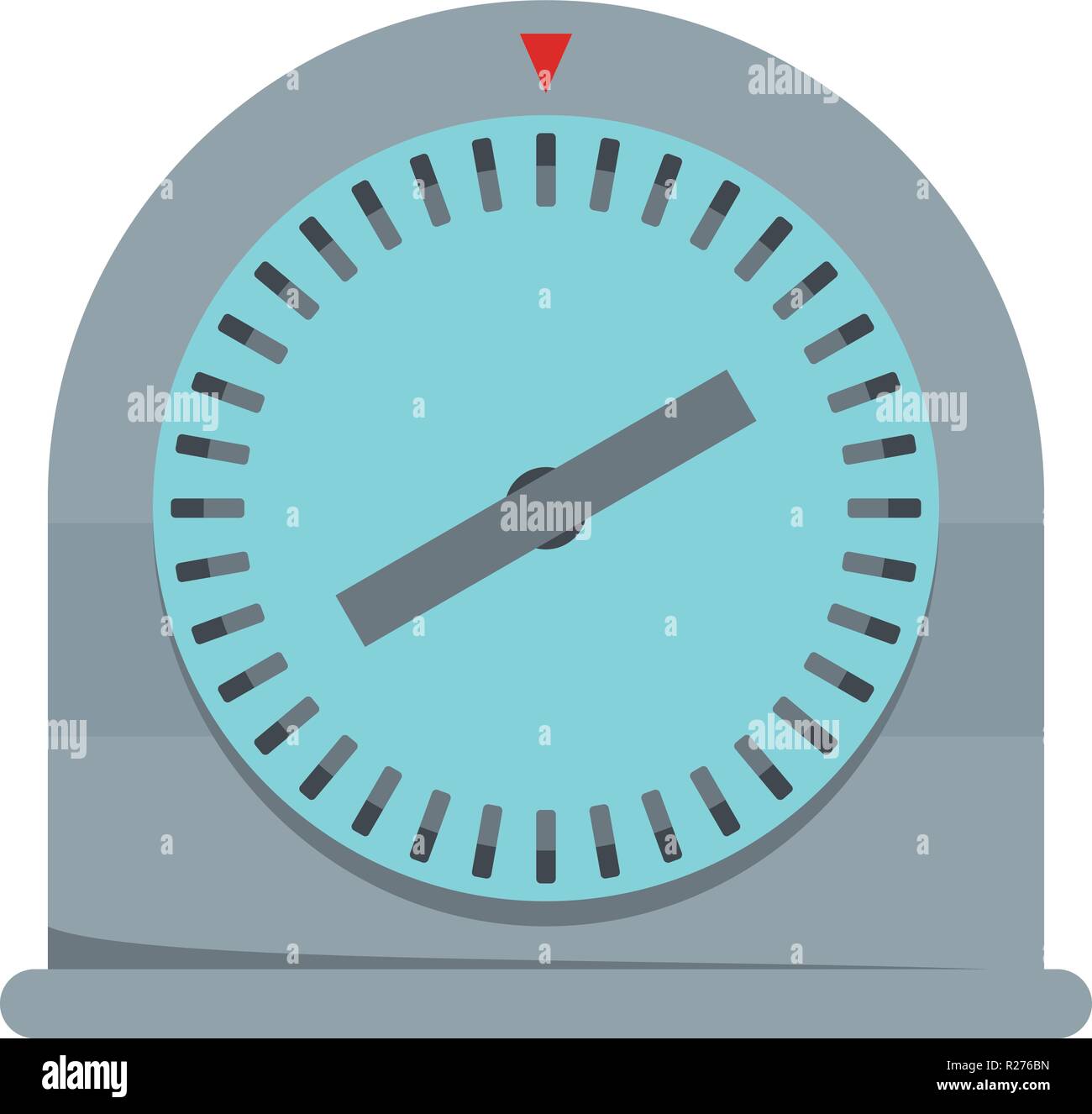 Round timer icon. Flat illustration of round timer vector icon for web Stock Vector