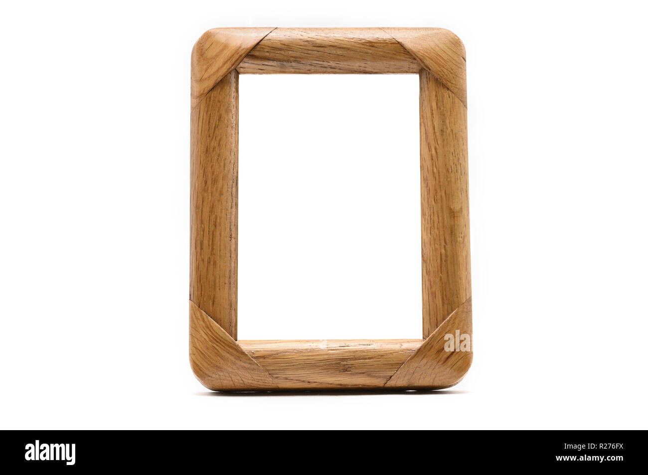 Vintage wooden photo frame on an isolated white background Stock Photo ...