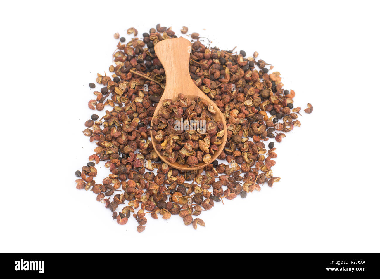 Sichuan pepper isolated on white background Stock Photo