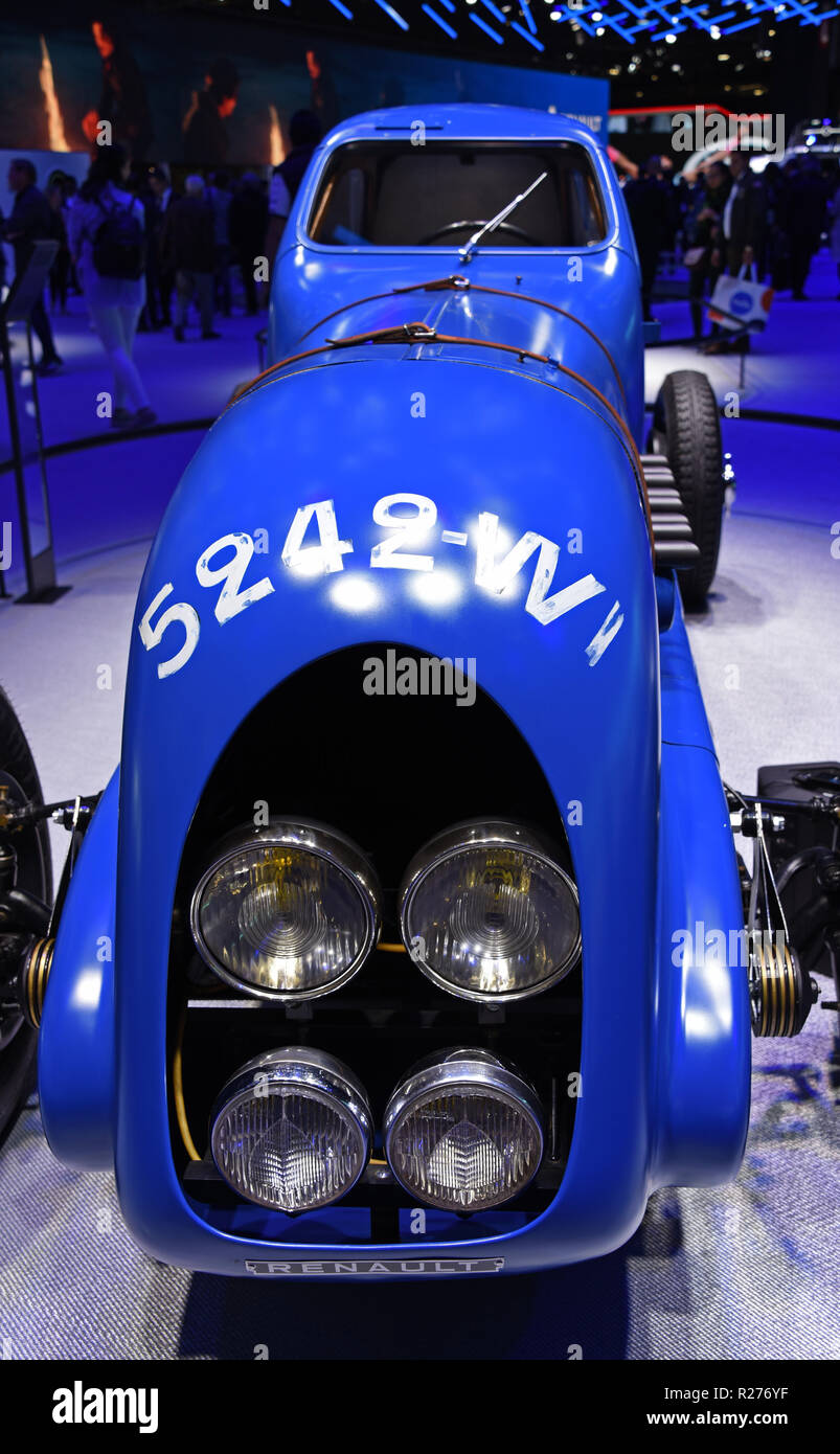Renault Nervasport 1934, 3 world speed records, Mondial Paris Motor Show, Paris, France, Europe Stock Photo