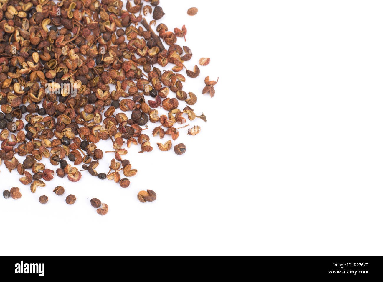 Sichuan pepper isolated on white background Stock Photo