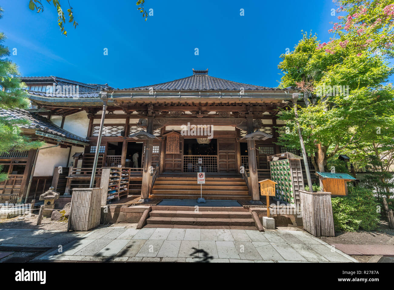 Kanazawa, Ishikawa Japan - August 22, 2018 : Myouryuji (Ninja-dera temple) Nichiren sect Buddhist temple popular among tourist because of its many dec Stock Photo