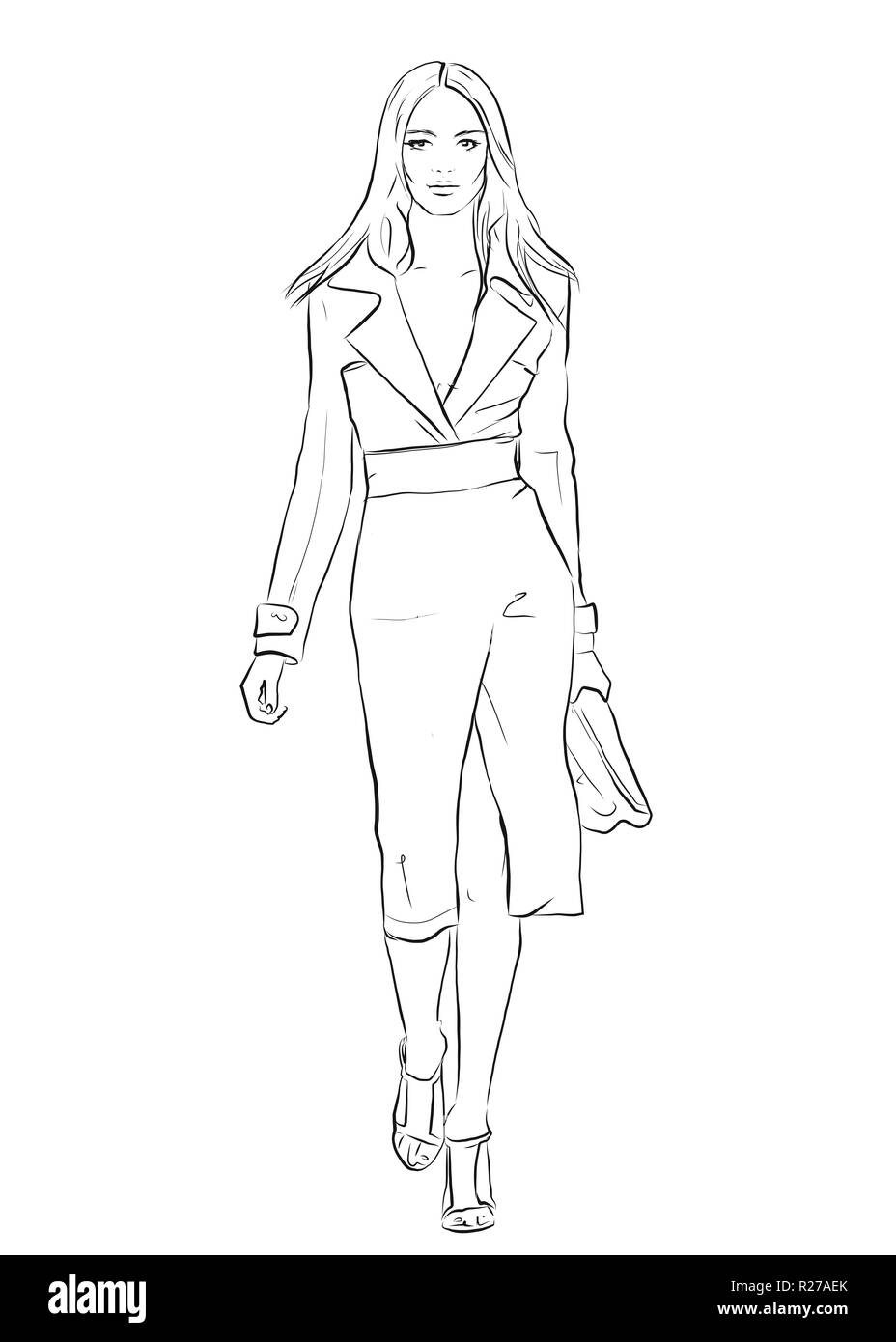 Line Art Drawing Fashion Illustration Sketch PNG, Clipart, Fashion, Fashion  Design, Fashion Girl, Fictional Character, Hand