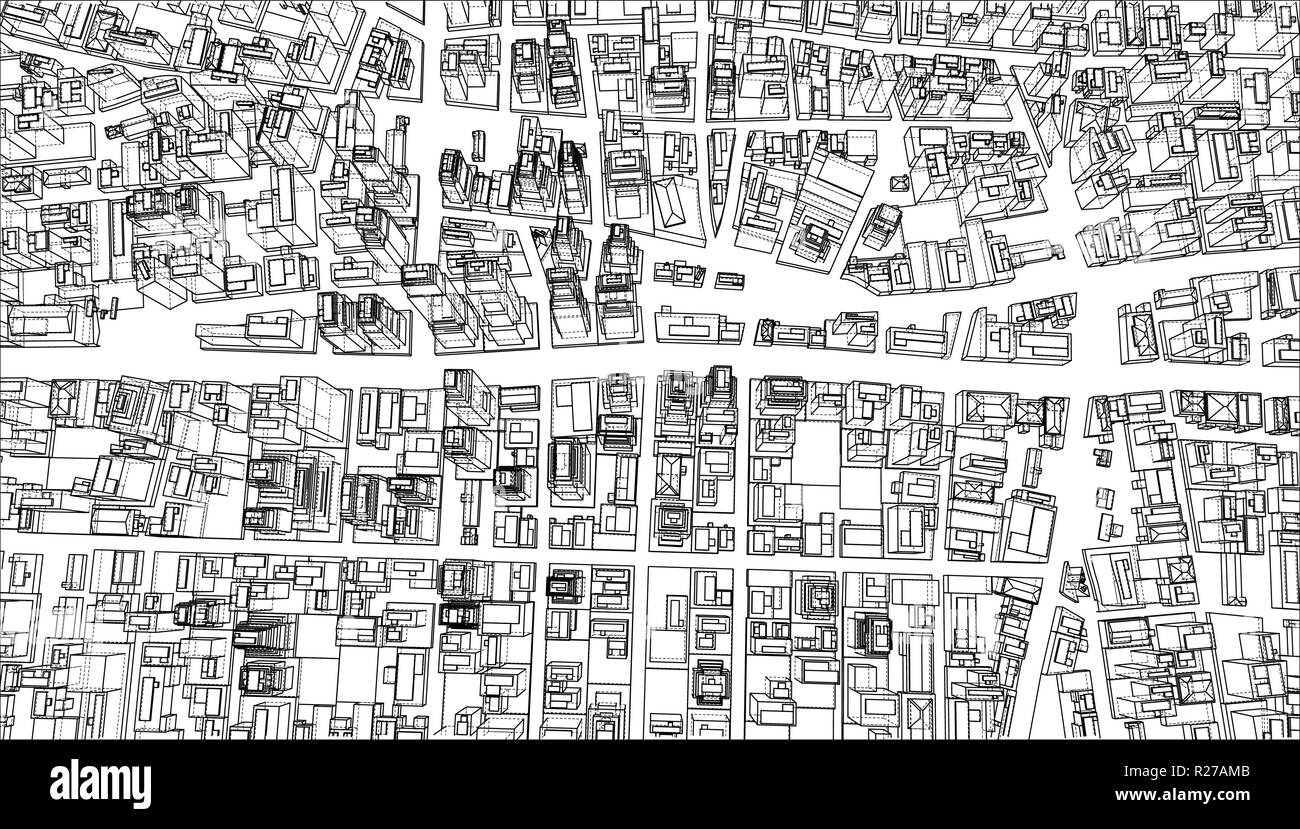 Urban plan rendering Stock Vector Images - Alamy