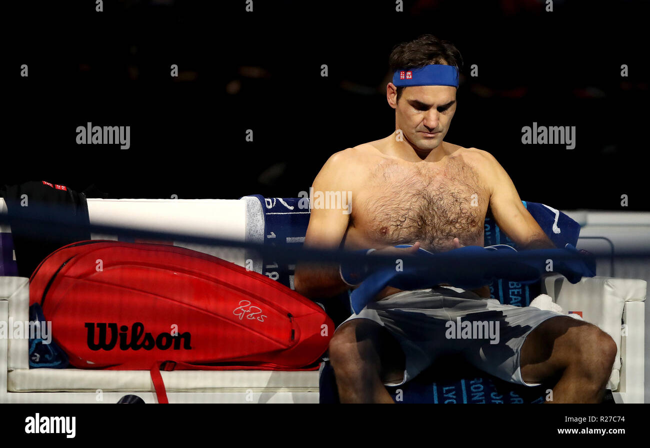roger federer shirt off