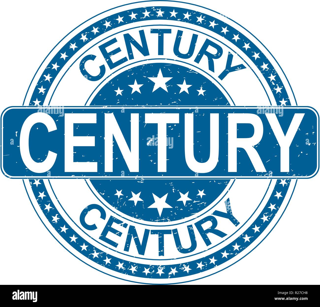 old grungy rubber stamp on white background Stock Vector