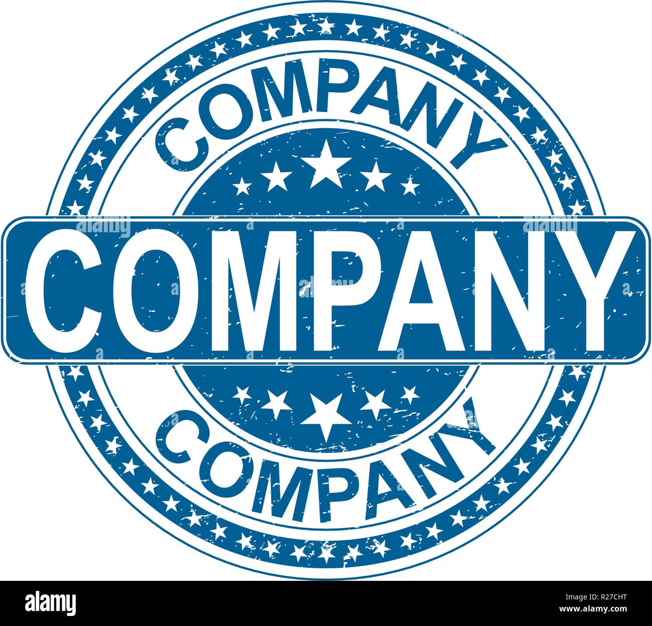 old grungy rubber stamp on white background Stock Vector