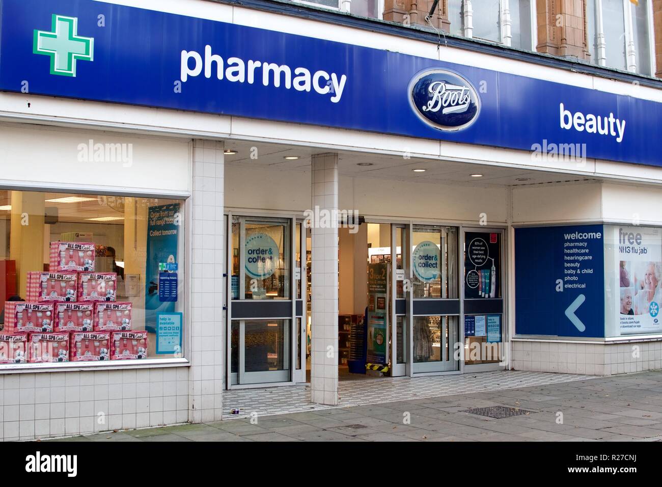 Boots pharmacy in Buxton, Derbyshire Stock Photo Alamy