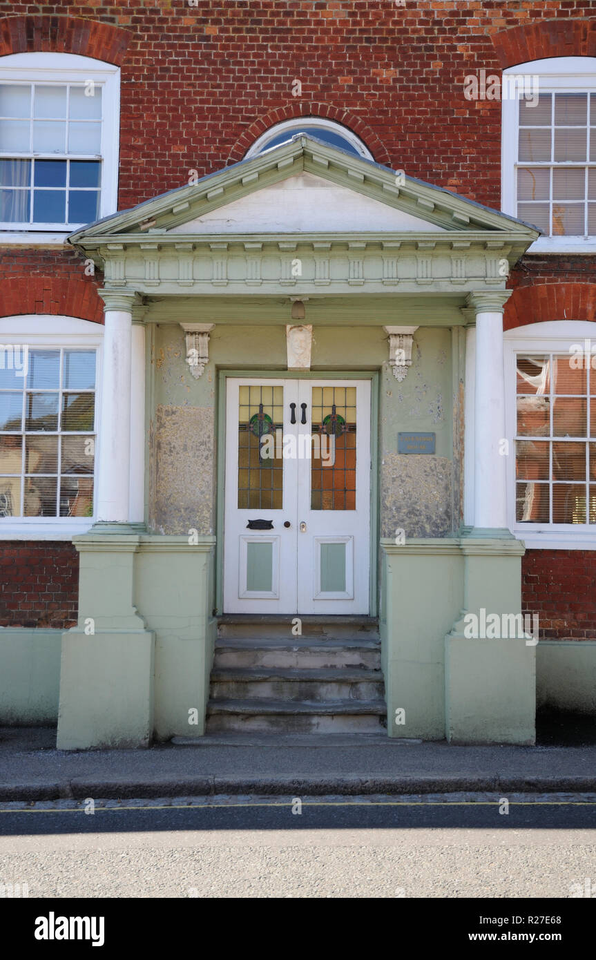 The porch of Cavendish House with Doric Columns, Markyate