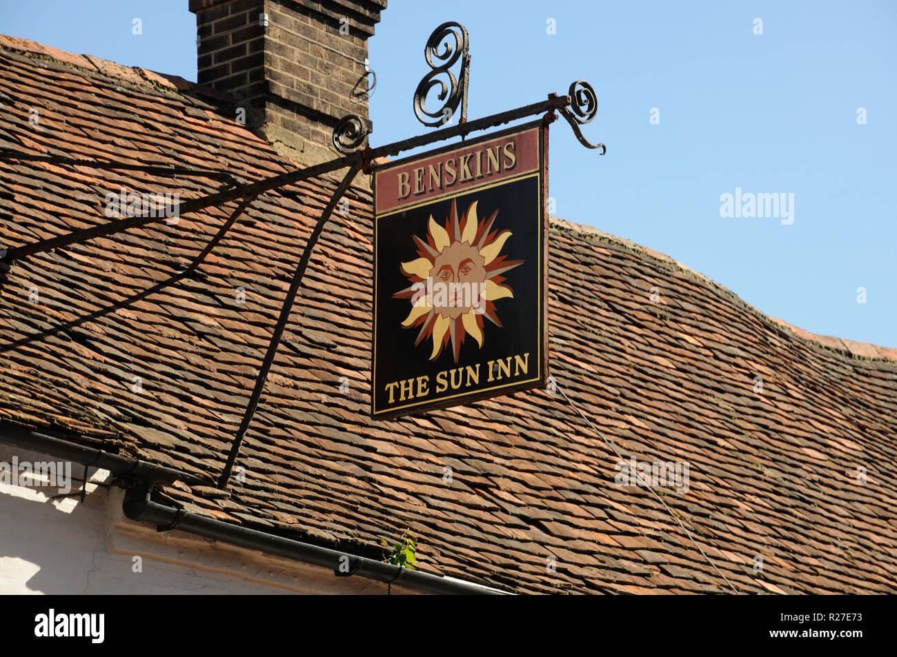 The Sun Inn, Markyate, Hertfordshire, stands on the opposite side of