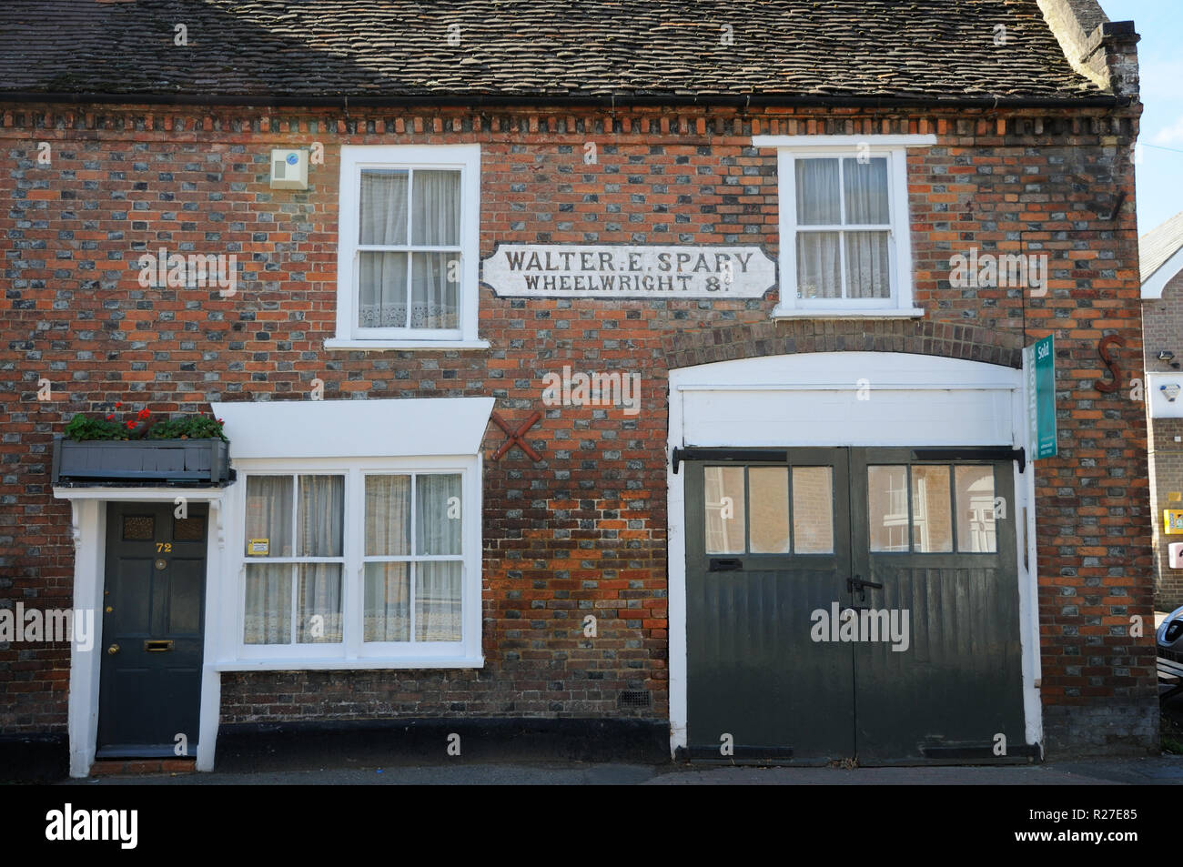 This house in the High Street, Markyate, Hertfordshire, has a reminder