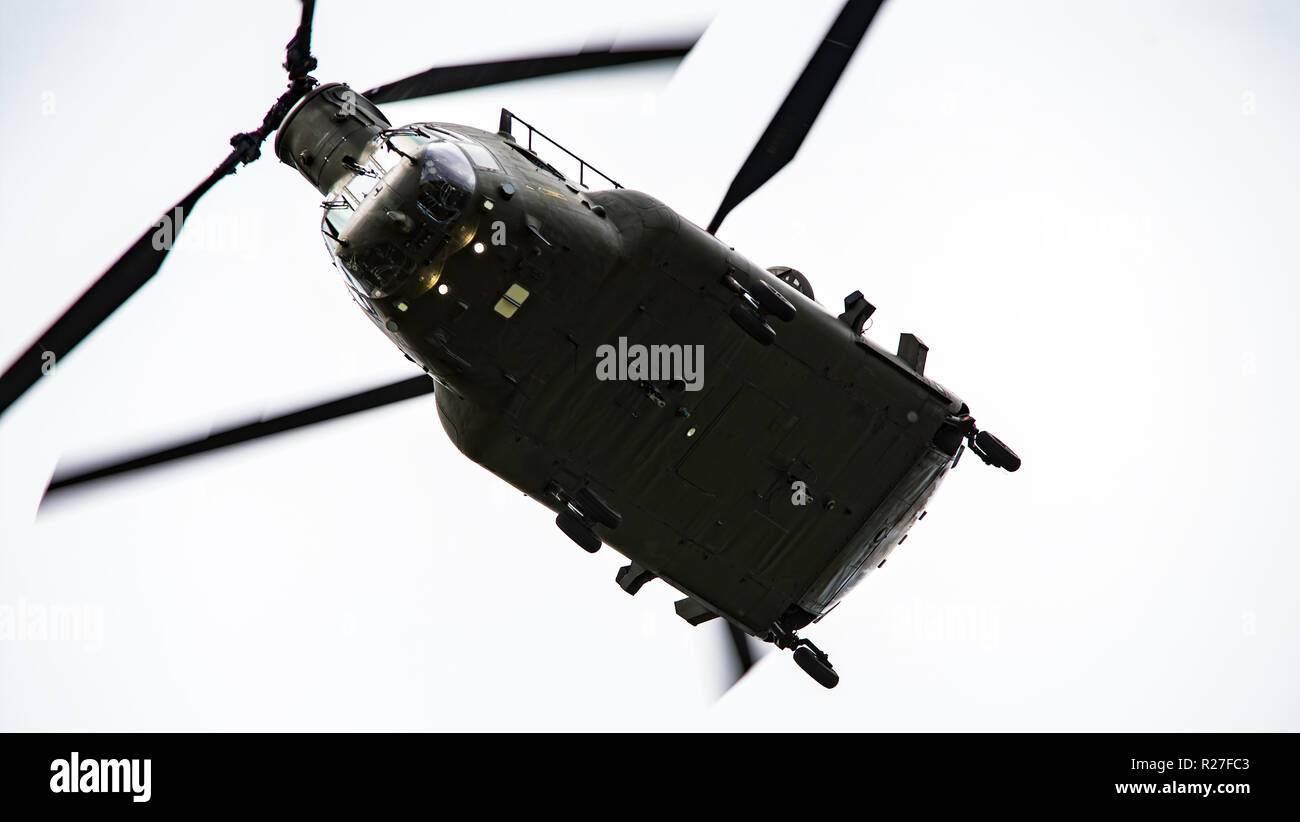 Royal Air Force Chinook Helicopter Stock Photo