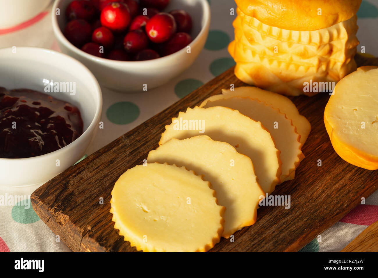 traditional polish highlander sheep cheese, oscypek Stock Photo