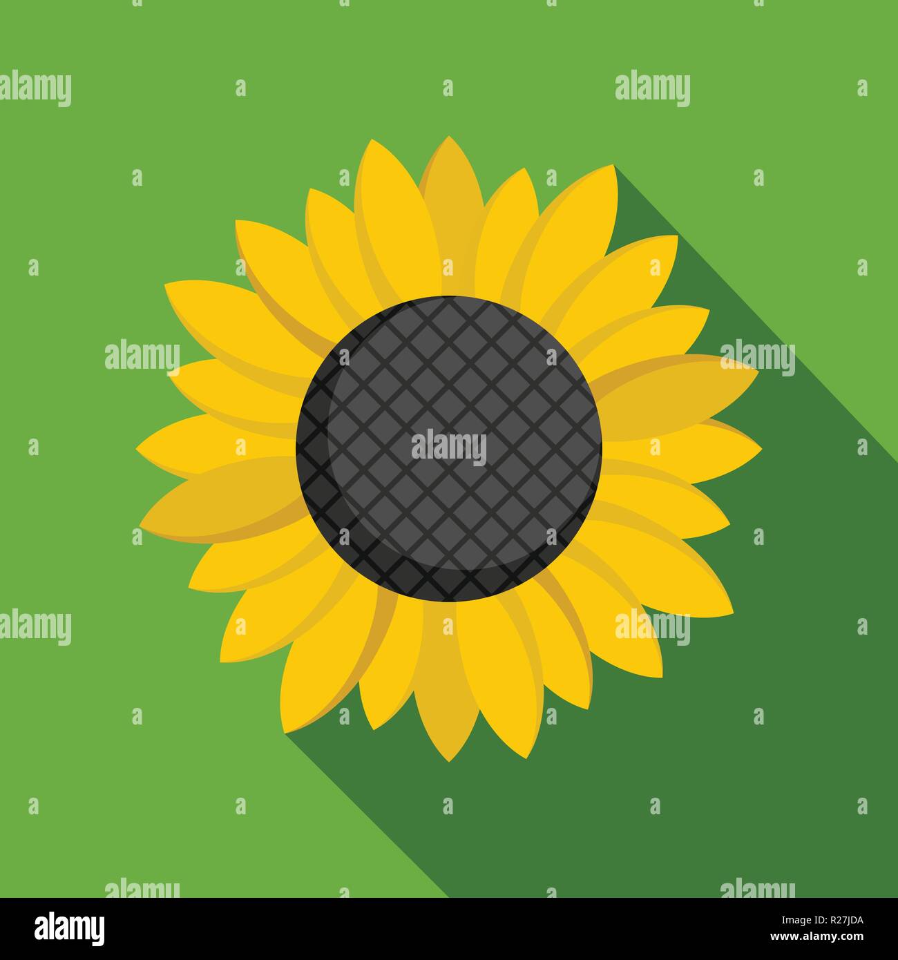 Sunflower seed icon. Flat illustration of sunflower seed vector icon ...