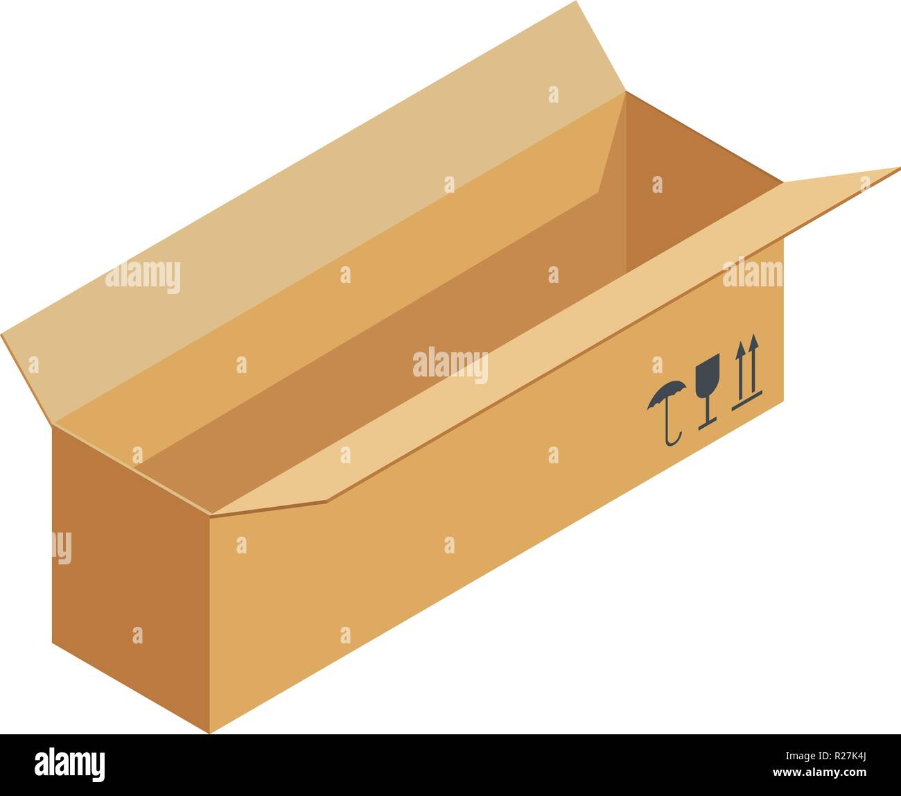 Deliver box icon. Isometric illustration of deliver box vector icon for ...