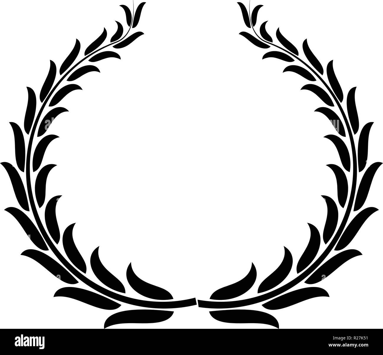 Winning wreath icon. Simple illustration of winning wreath vector icon ...