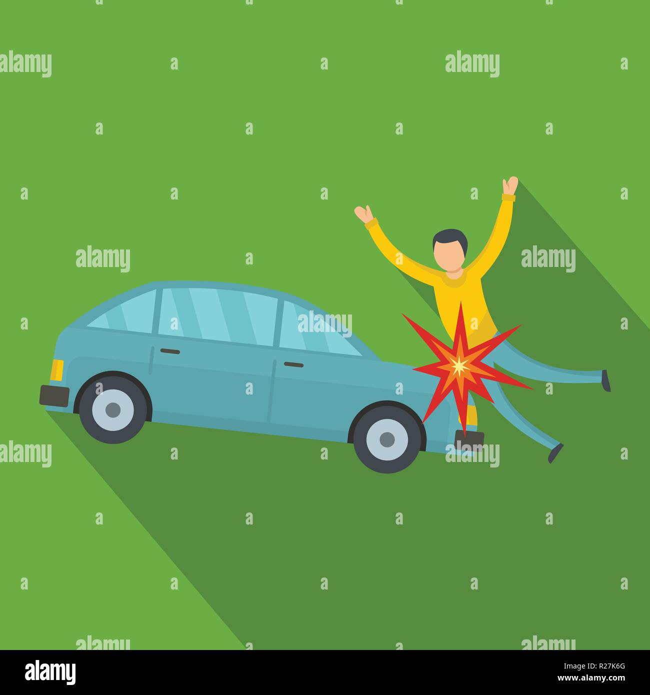 Knock down icon. Flat illustration of knock down vector icon for web