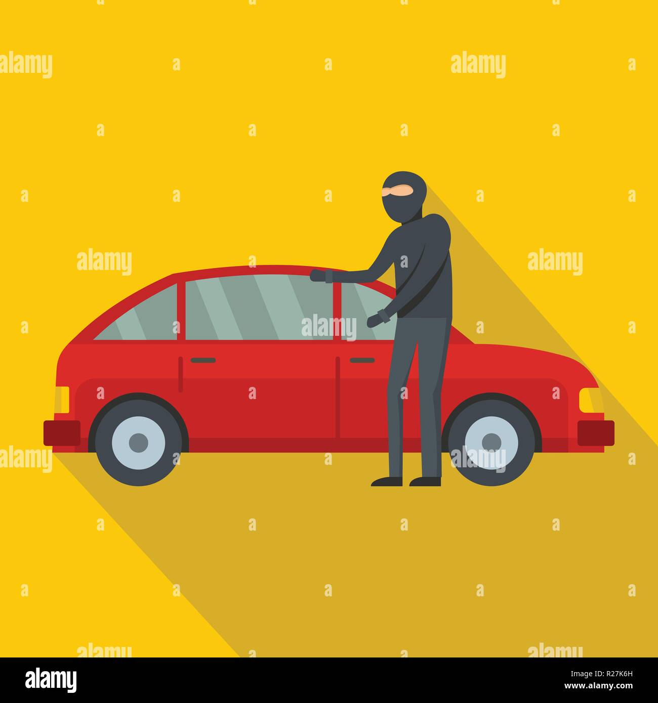 Hijacker icon. Flat illustration of hijacker vector icon for web Stock ...