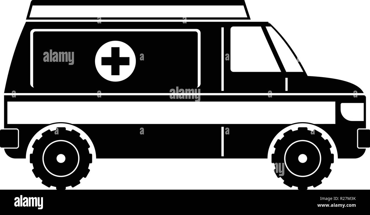 Fast ambulance icon. Simple illustration of fast ambulance vector icon ...