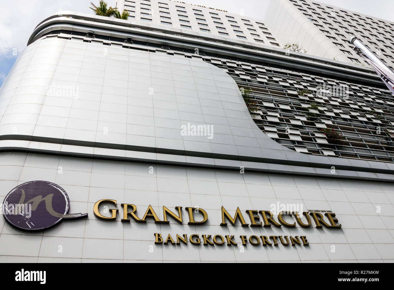 Bangkok, Thailand - 5th October 2018: The Bangkok Fortune Grand Mercure hotel. The hotel is part of the Accor group. Stock Photo