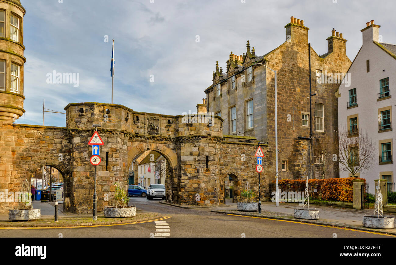 ST ANDREWS FIFE SCOTLAND WEST PORT GATEWAY INTO SOUTH STREET BUILT IN