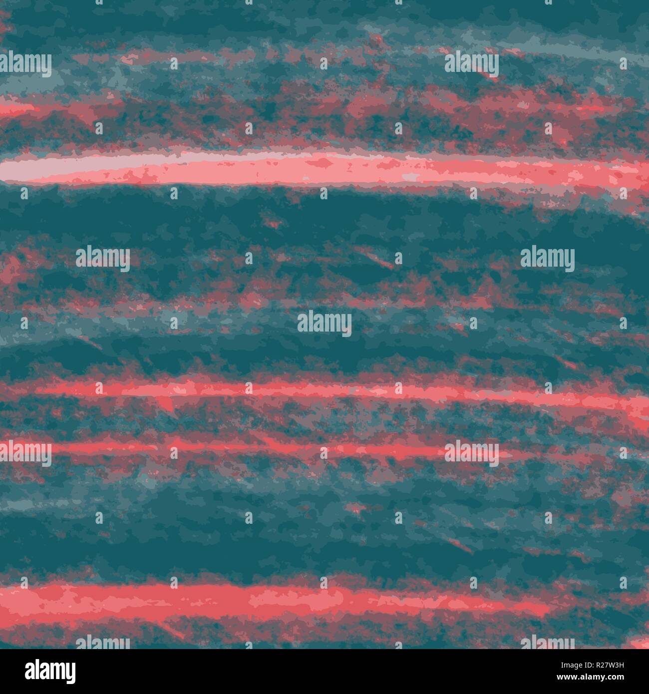 blue and red abstract watercolor stripes pattern, vector illustration Stock Vector
