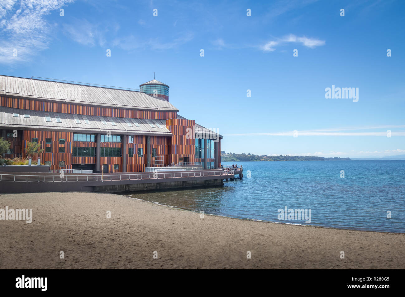 Teatro del Lago (Lake Theatre) and Llanquihue Lake - Frutillar, Chile Stock  Photo - Alamy