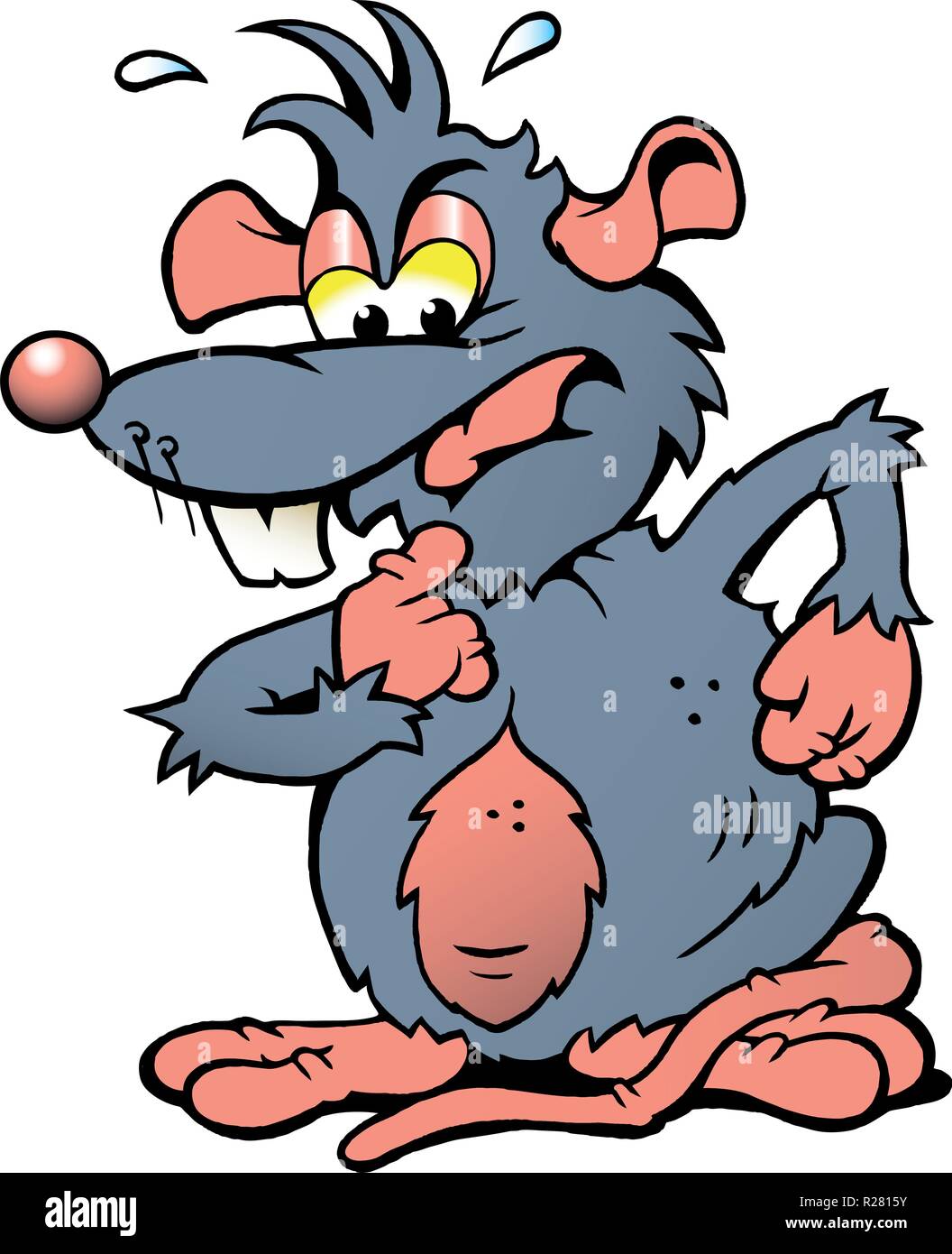 Hand drawn rat Stock Vector Images - Alamy
