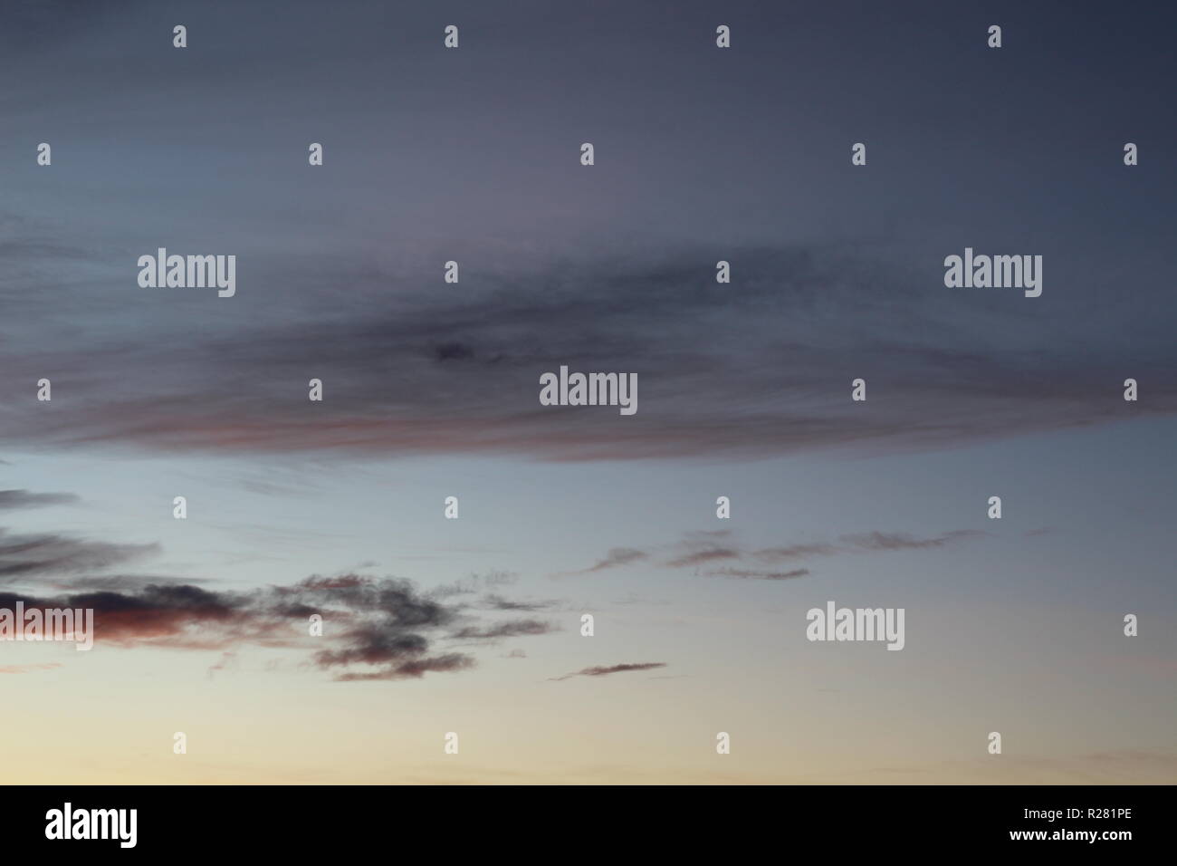beautiful sky with clouds and sunset Stock Photo - Alamy