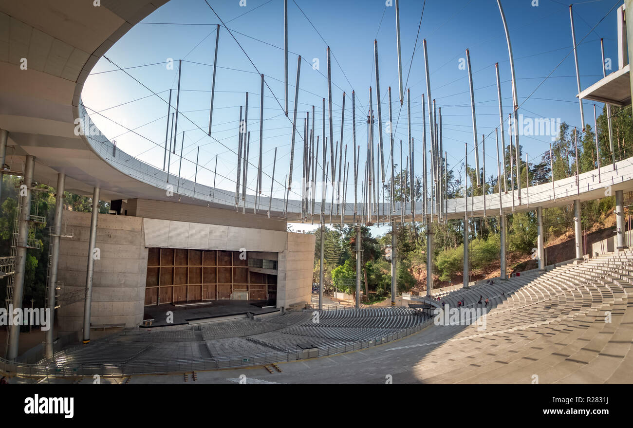 Quinta Vergara Amphitheater interior at Quinta Vergara Park - Vina del Mar, Chile Stock Photo