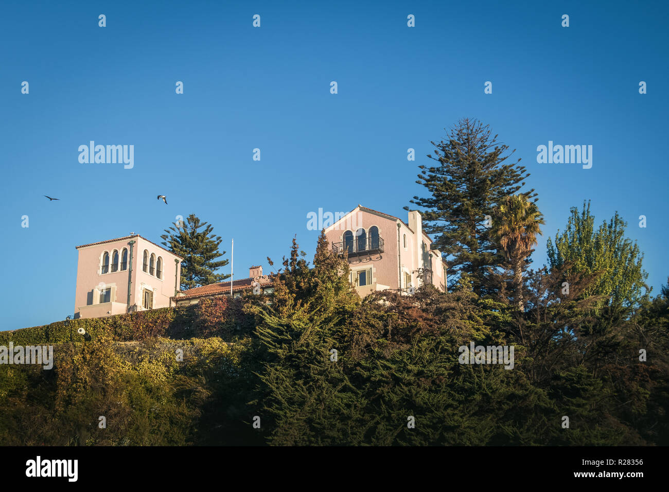 Palace of Cerro Castillo or Presidential Palace - Vina del Mar, Chile Stock Photo