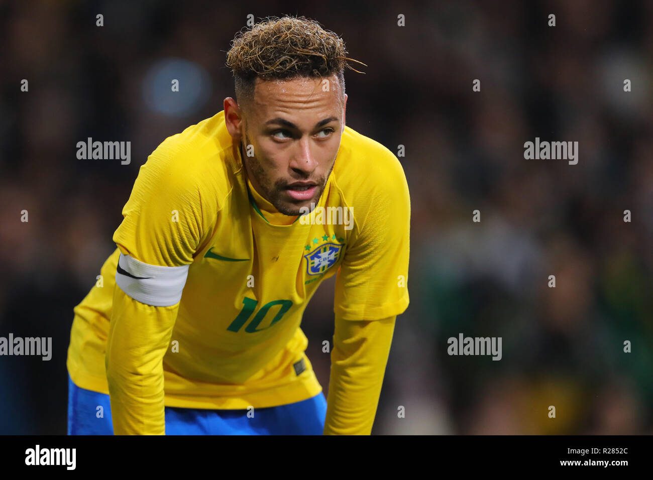 London, UK. 16th November 2018. Neymar of Brazil - Brazil v Uruguay, International Friendly, Emirates Stadium, London (Holloway) - 16th November 2018 Credit: Richard Calver/Alamy Live News Stock Photo