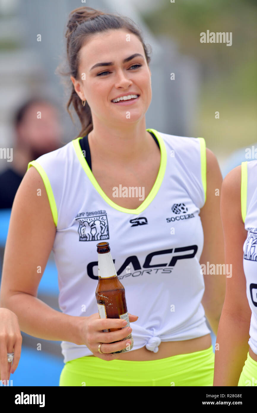 Miami, FL, USA. 17th Nov, 2018. Myla Dalbesio attends the World Futbol Gala - Celebrity Beach Soccer Match presented by GACP Sports and Sports Illustrated Swimsuit and Benefiting Best Buddies Charity at Collins Park on November 17, 2018 in Miami, Florida. People: Myla Dalbesio Credit: Hoo Me.Com/Media Punch *** No Ny Papers***/Alamy Live News Stock Photo
