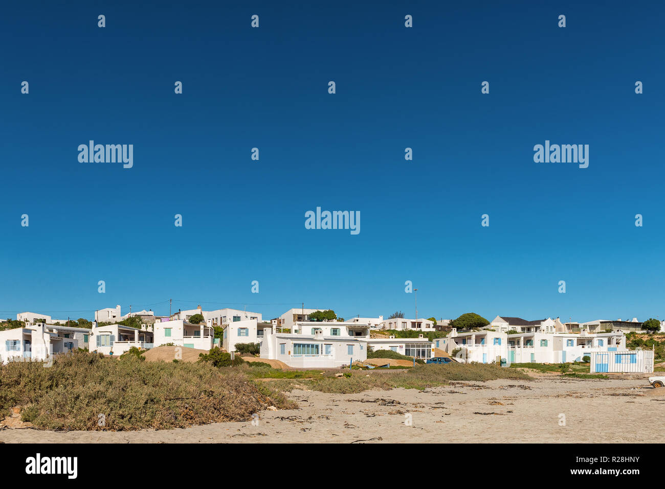 PATERNOSTER, SOUTH AFRICA, AUGUST 21, 2018: Beach-fronting houses in ...