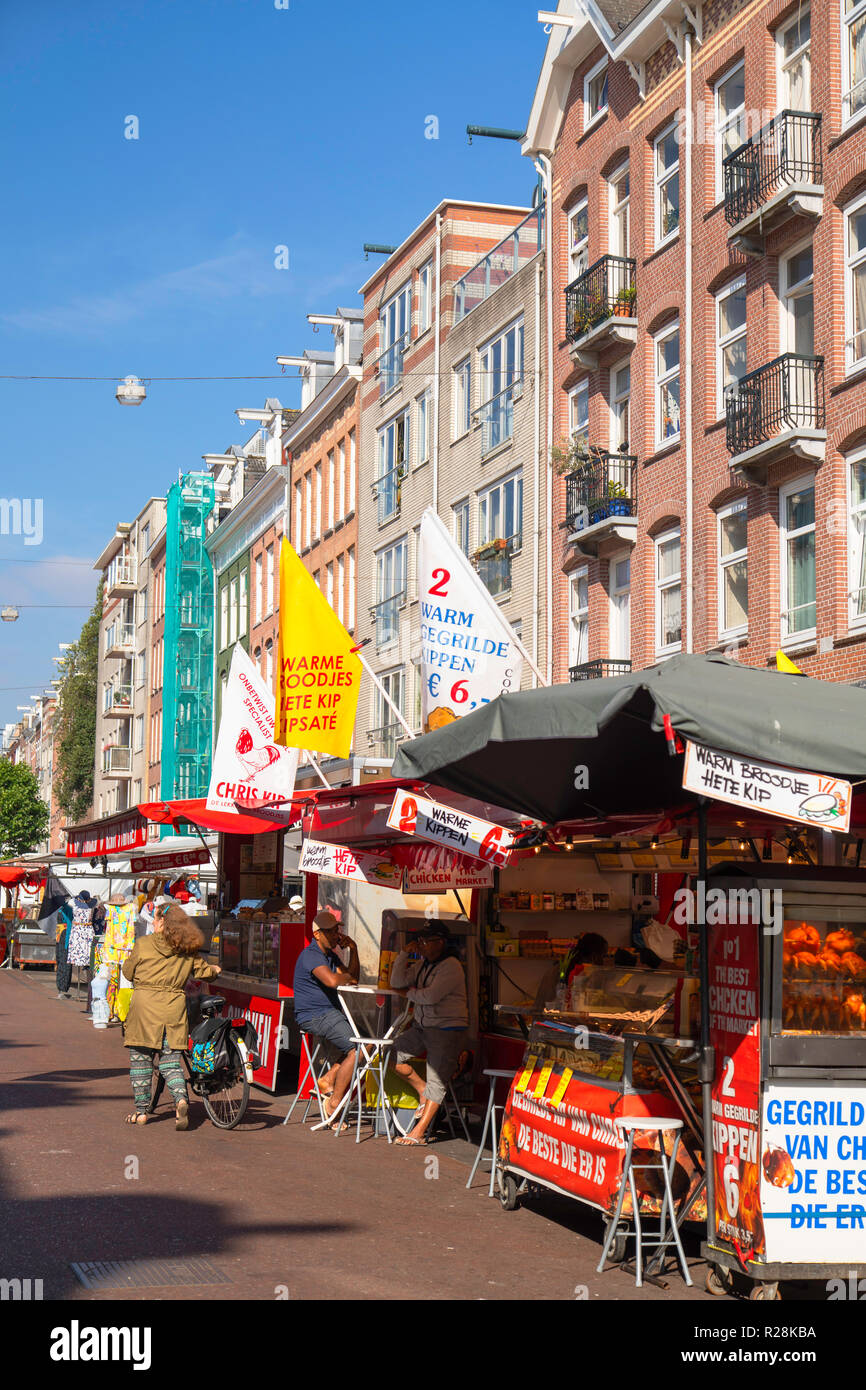 De Pijp Market, Amsterdam, Noord Holland, Netherlands Stock Photo